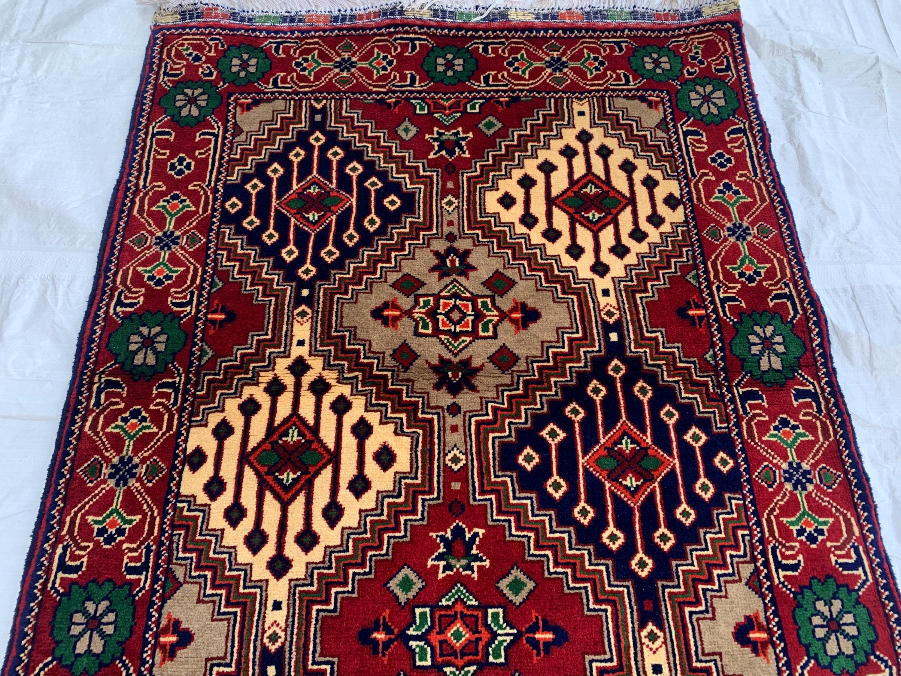 8x3 Handmade Afghan Yousafi Rose Gold Runner Rug | Wool Hallway Rug | Boho Tribal Carpet Oriental Long Runner | Rustic Home Decor 7.7x2.8 ft