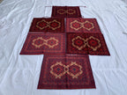 Afghan Handmade Khal Mohammadi Pillow Covers – 1.11 x 2.8 ft Each – Authentic Tribal Decor