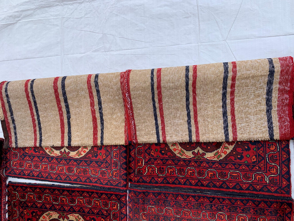 Afghan Handmade Khal Mohammadi Pillow Covers – 1.11 x 2.8 ft Each – Authentic Tribal Decor