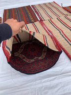 Afghan Handmade Khal Mohammadi Pillow Covers – 1.11 x 2.8 ft Each – Authentic Tribal Decor