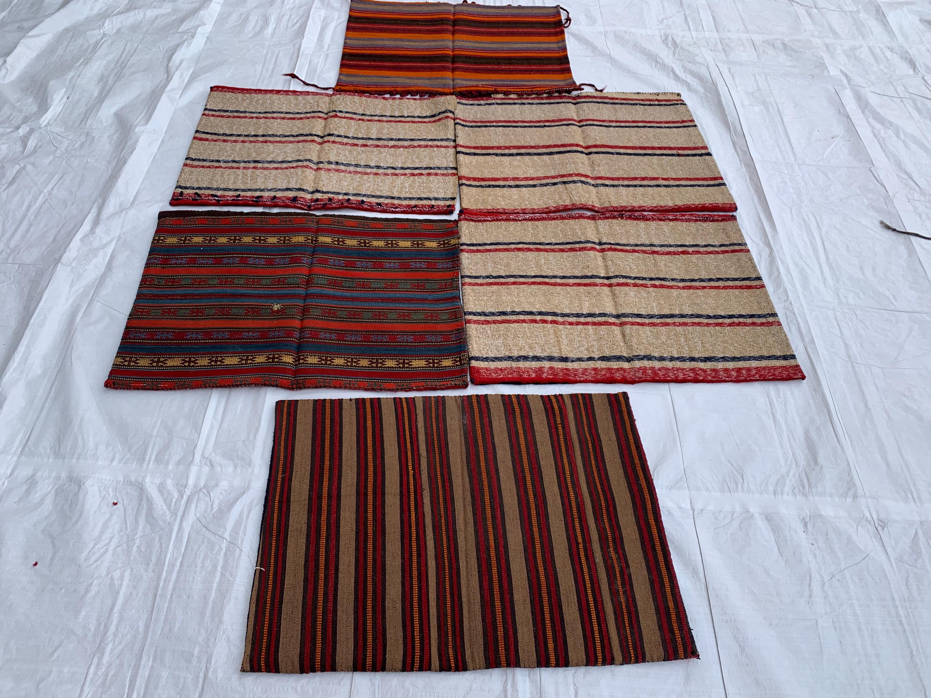 Afghan Handmade Khal Mohammadi Pillow Covers – 1.11 x 2.8 ft Each – Authentic Tribal Decor