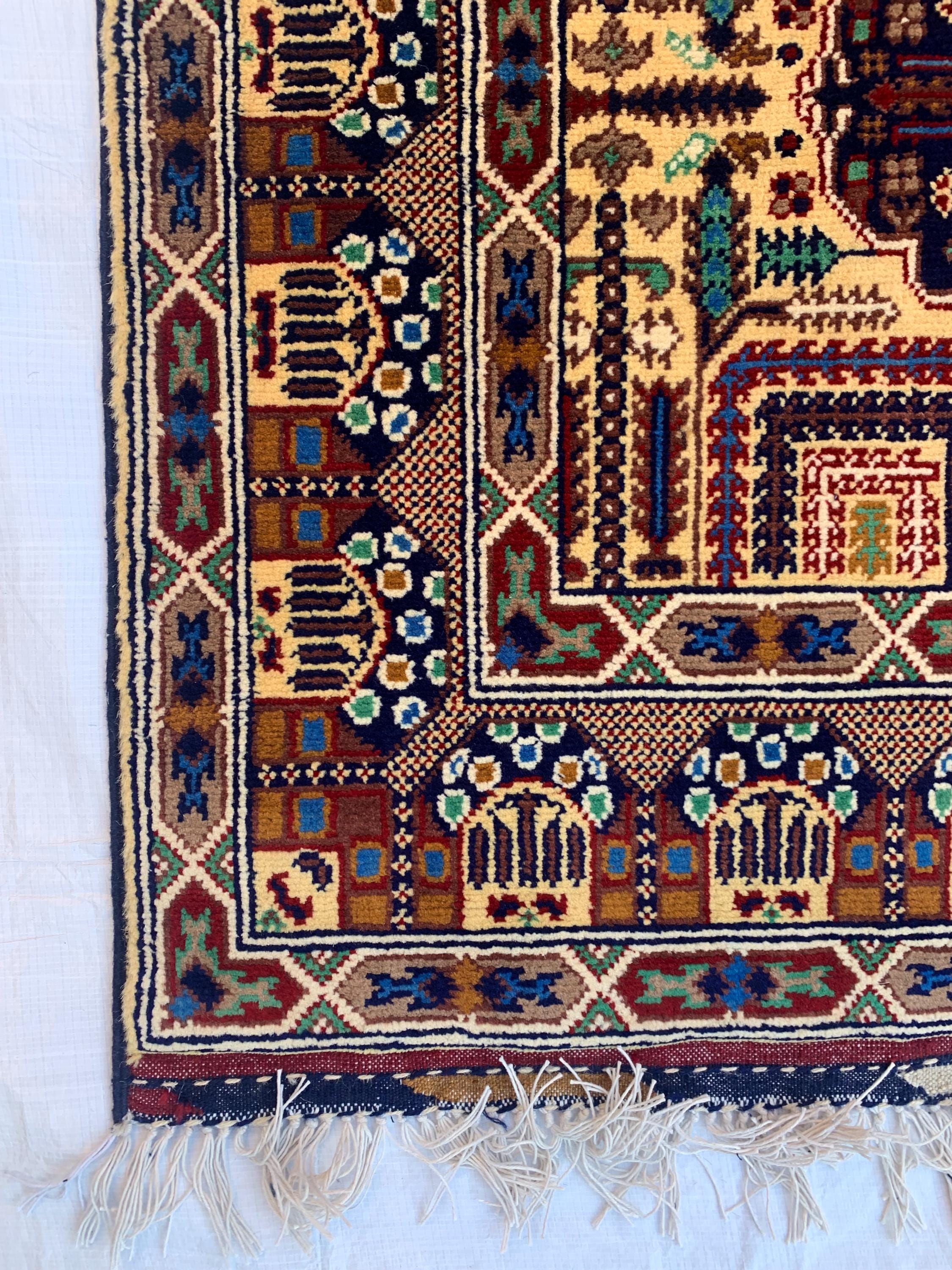 3x13 Handmade Afghan Gandum Naksha Runner Tribal Wool Rug, Traditional Geometric Hallway Carpet, Nomadic Bohemian Long Rug 13x2.8 ft