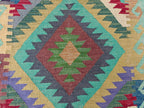 16x2 Kilim Afghan Handwoven Runner, Long Narrow Hallway Runner, Entryway Runner, Rugs For Living Room, Farmhouse Runner 16.4 x 2.8 ft