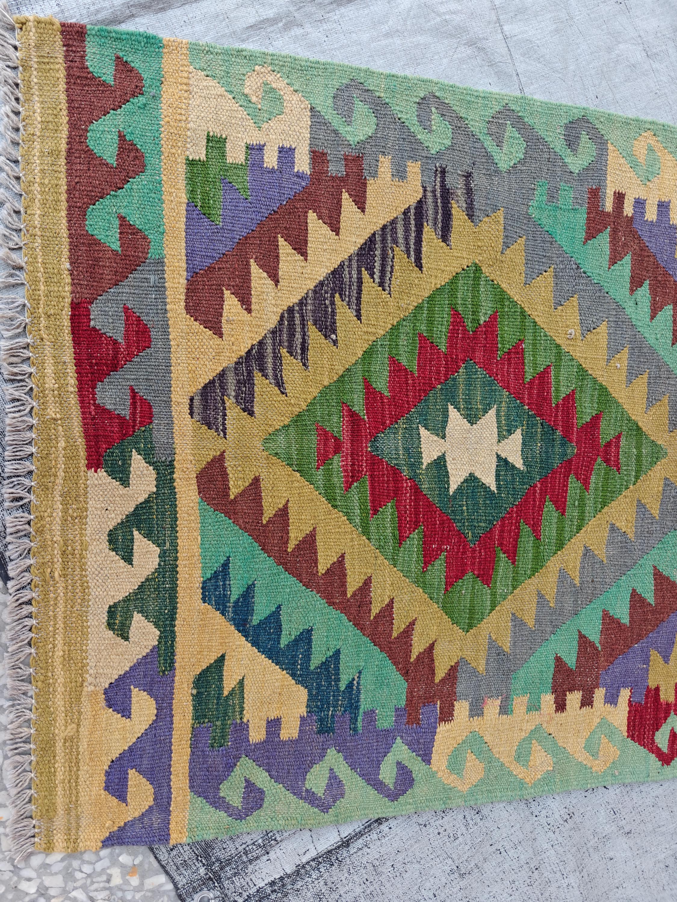 16x2 Kilim Afghan Handwoven Runner, Long Narrow Hallway Runner, Entryway Runner, Rugs For Living Room, Farmhouse Runner 16.4 x 2.8 ft