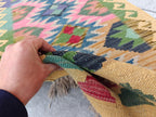 16x2 Long Narrow Hallway Runner, Afghan Handmade Runner, Entryway Runner, Traditional and Tribal Runner for Farmhouse, Living Room, Office