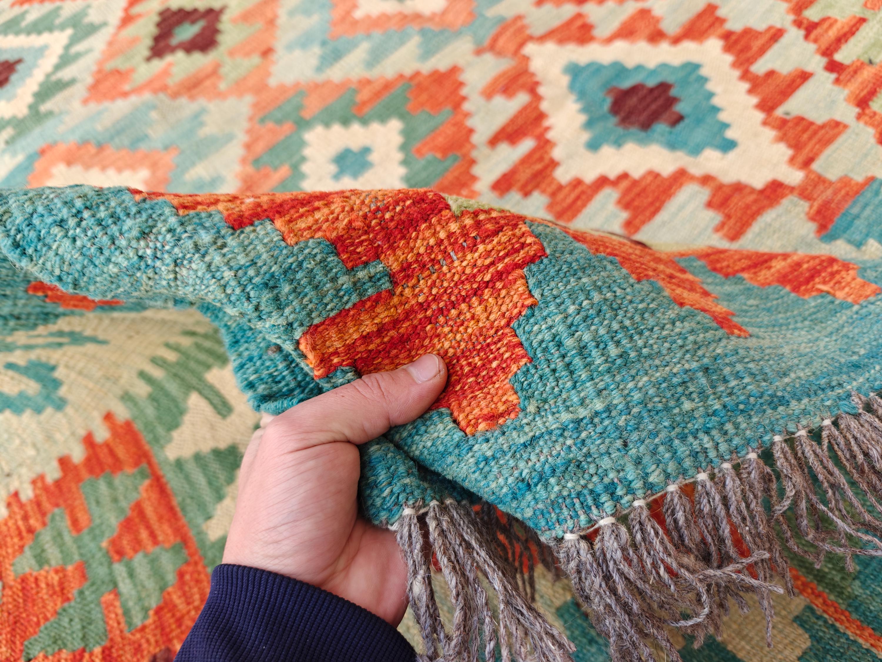 9.4x6.5 Afghan Handmade Chobi Kilim Rug, Rugs For Living Room, Bedroom Rug, Farmhouse Rug