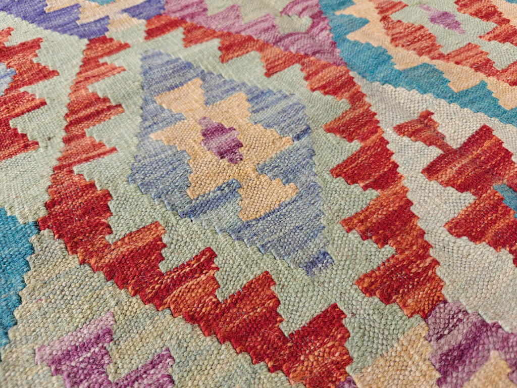 9.7x6.7 Kilim Tribal Afghan Handmade Rug, Colorful Kilim, Rugs For Living Room, Bedroom Rug, Farmhouse Rug, One of Kind Rug