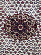 2x6 Rare Herati Rug | Hand-Knotted Wool Afghan Carpet | Vintage Tribal Rug With Floral and Geometric Pattern, Beige Oriental Rug 6.1x4.2 ft