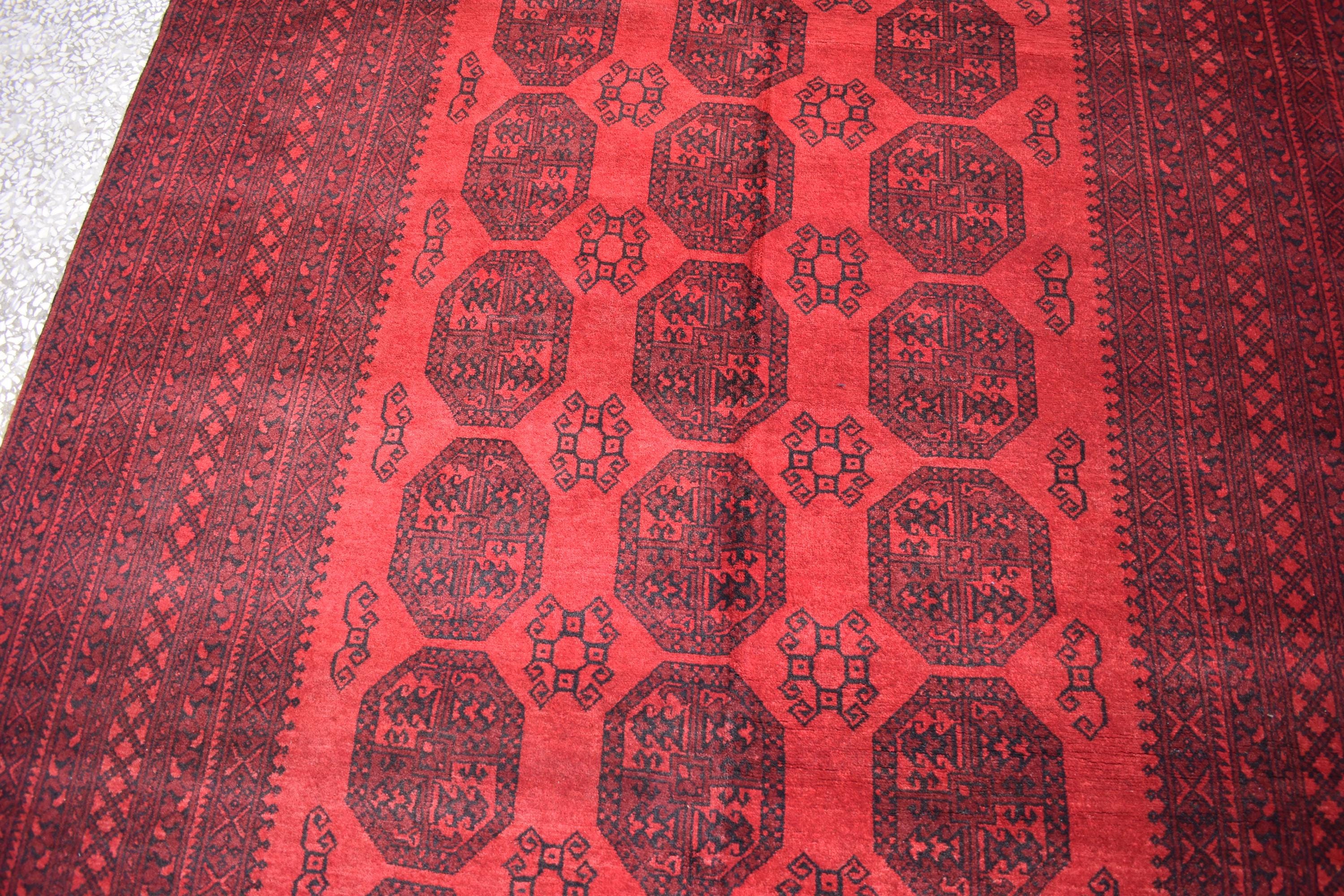 57-Year-Old Vintage Handmade Afghan Pilpie Rug – 9.3x6.1 ft – Antique Tribal Carpet – Boho Home Decor – Rare Collectible Rug