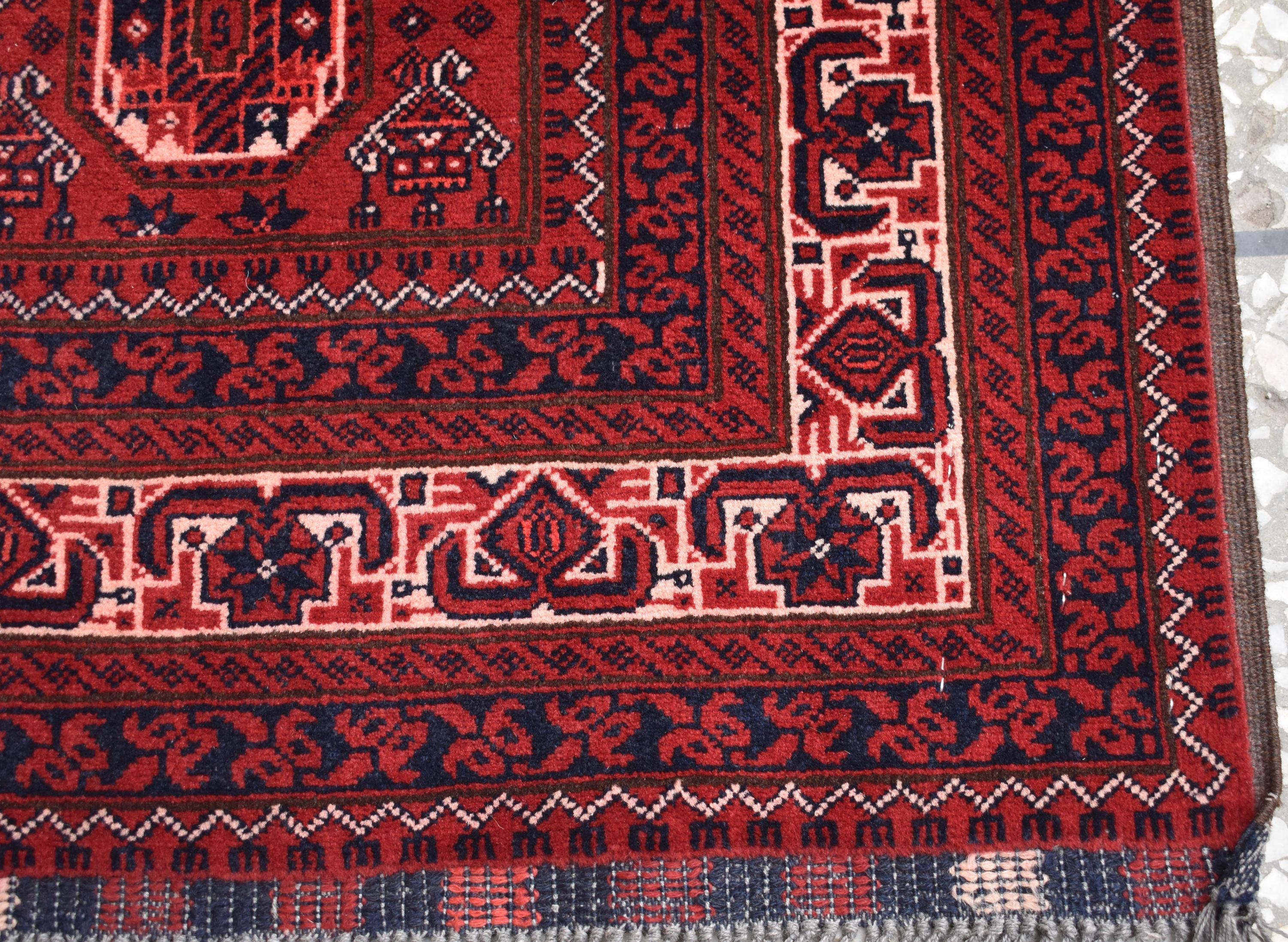 40-Year-Old Vintage Handmade Afghan Waziri Runner Rug – 10.8x2.7 ft – Antique Tribal Carpet – Boho Home Decor – Rare Collectible Rug –