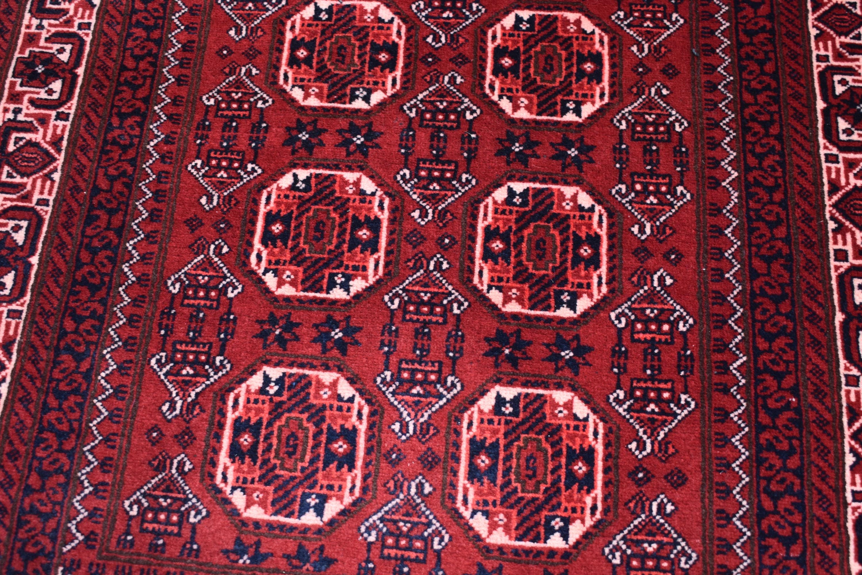40-Year-Old Vintage Handmade Afghan Waziri Runner Rug – 10.8x2.7 ft – Antique Tribal Carpet – Boho Home Decor – Rare Collectible Rug –