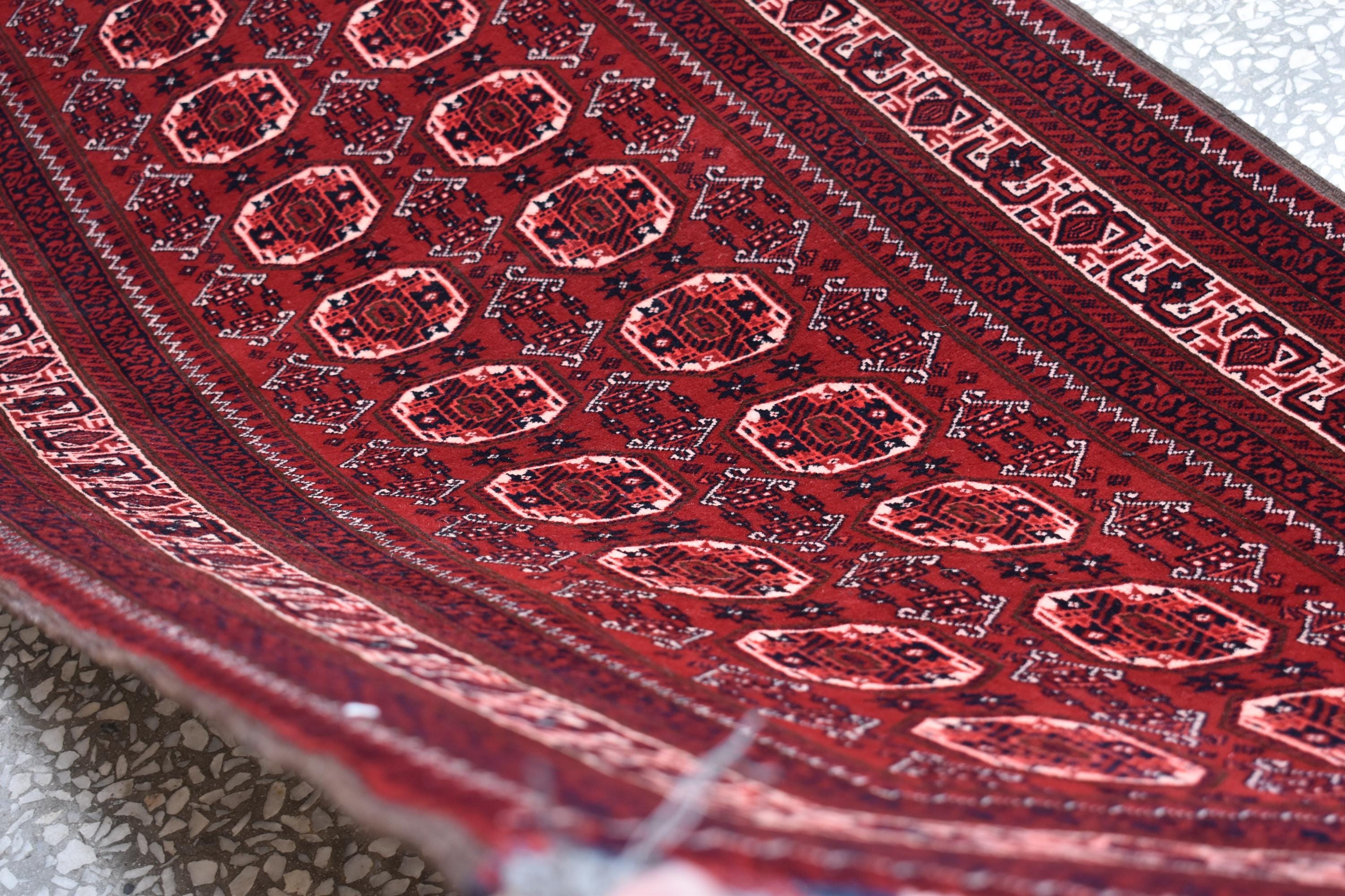 40-Year-Old Vintage Handmade Afghan Waziri Runner Rug – 10.8x2.7 ft – Antique Tribal Carpet – Boho Home Decor – Rare Collectible Rug –
