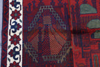 4.1x2.7 Ft Afghan Handmade Prayer Mat, Wall Hanging Rug, Boho Home Decor, Rug For Dining Room and Bedroom