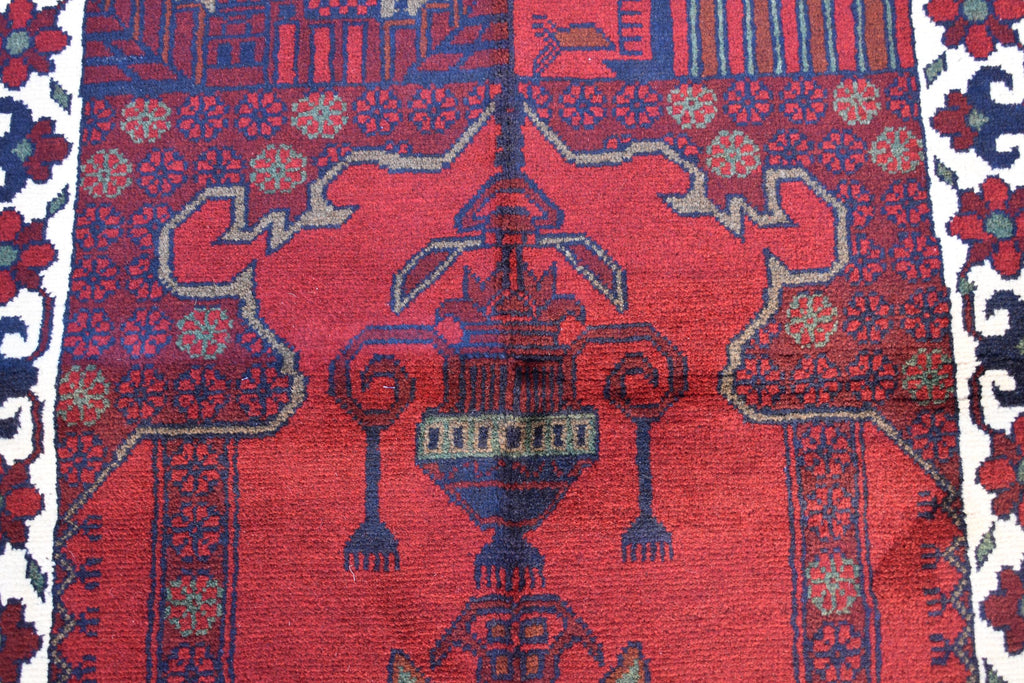 4.1x2.7 Ft Afghan Handmade Prayer Mat, Wall Hanging Rug, Boho Home Decor, Rug For Dining Room and Bedroom