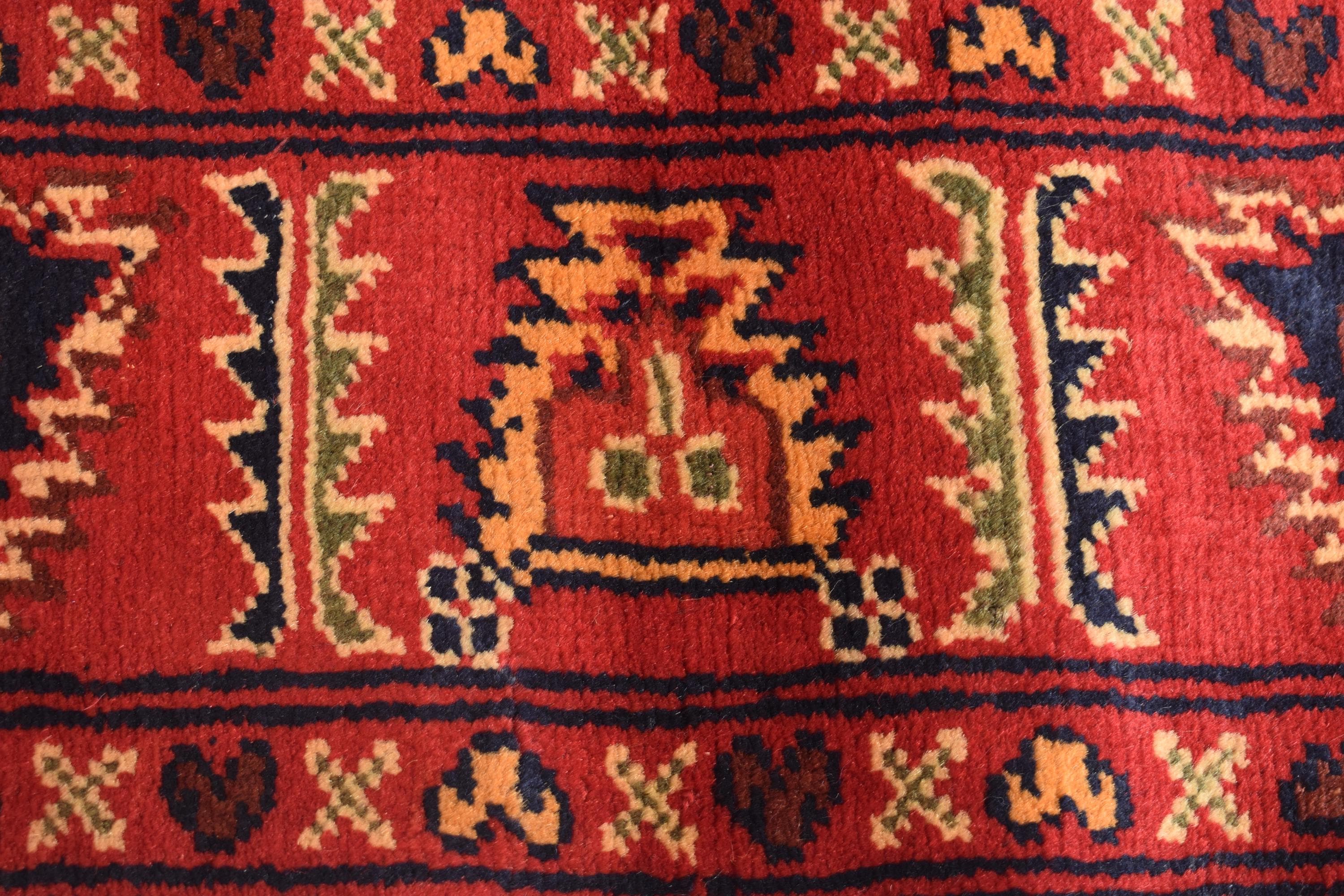 2x16 Ft Vintage Long Runner Rug, Afghan Bukhara Rug, Handmade 100% Wool Rug, Antique Turkmen Rug, Kitchen Runner, Hallway Runner Rug