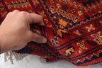 2x16 Ft Vintage Long Runner Rug, Afghan Bukhara Rug, Handmade 100% Wool Rug, Antique Turkmen Rug, Kitchen Runner, Hallway Runner Rug