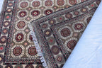 10x7 Handwoven Afghan Wool Tribal Sabiqa Design Rug, Rugs For Living Room-Beige Color-Bohemian Decor-perfect for Bedroom-10.1x5.6 ft