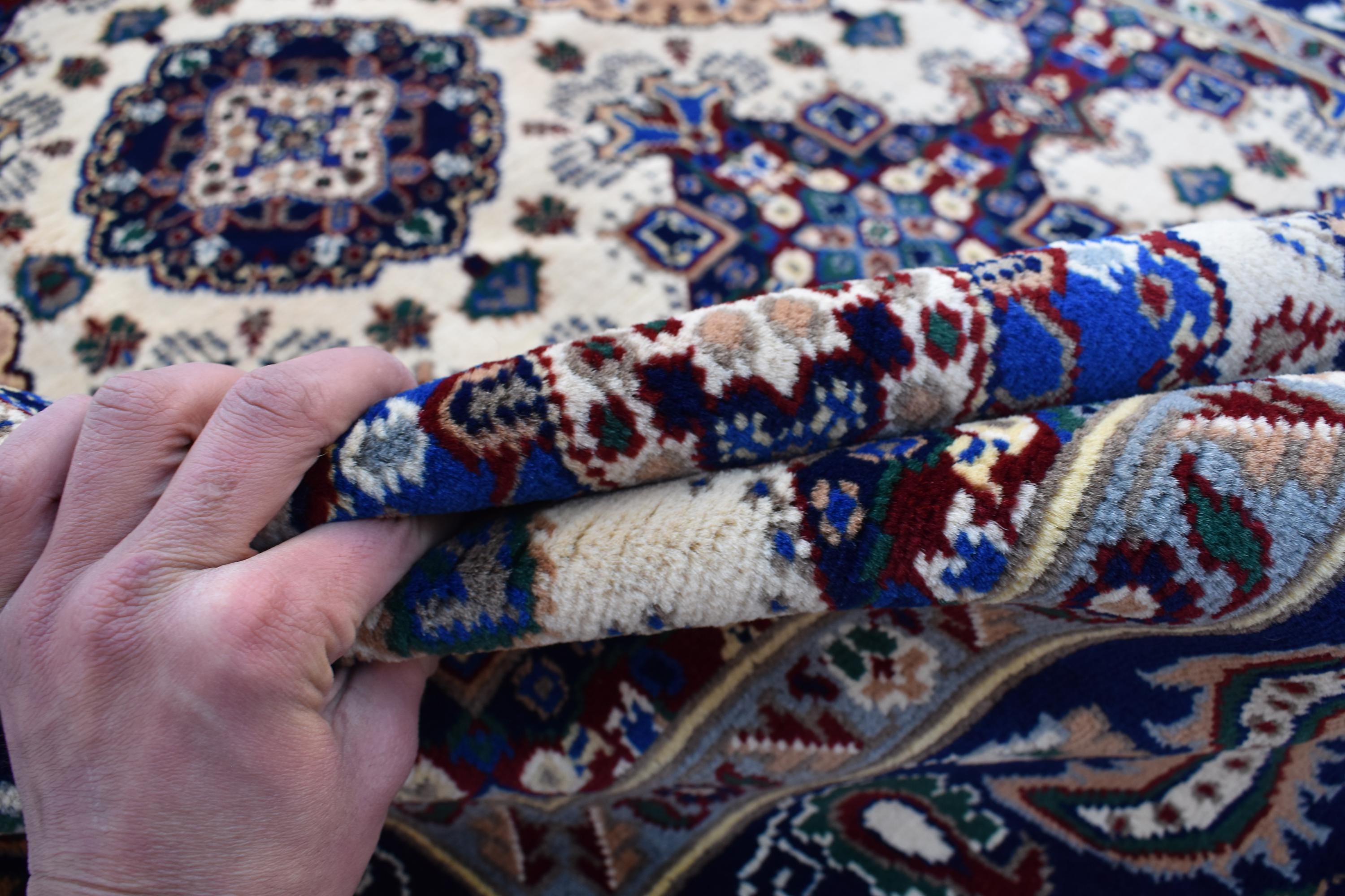 Handmade Maranus Rug – 6.5x4.9 ft – Afghan Wool Tribal Geometric Design – Multicolor – Bohemian Living Room Decor – Eco-Friendly-Medium Size