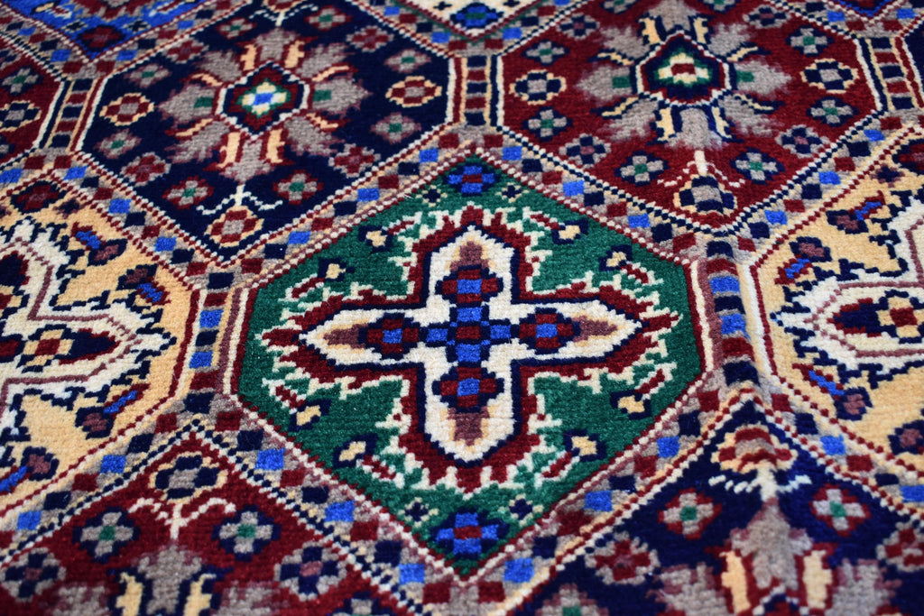 6x5 Handmade Maranus Rug–Afghan Wool Tribal Geometric Design – Multicolor Rug – Bohemian Living Room Decor – Eco-Friendly 6.5x4.9 ft