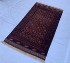 Vintage Mawrai Gul Rug 3.2x5.4 ft – Timeless Handwoven Tribal Design, Traditional Persian-Inspired Pattern, Authentic Wool Carpet for Boho