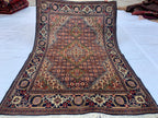3x5 Tabriz Rug Hand-Knotted Wool Persian Afghan Carpet, Vibrant Multicolor Rug, Rug For Living Room, Bedroom Rug, Small Size Rug 4.11x3.4 ft