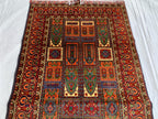 Handmade Afghan Ayni Runner – 6.6x3.1 ft | Wool Tribal Hallway Rug | Oriental Runner | Boho Home Decor Carpet | Short Entryway Rug