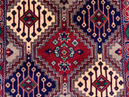 8x3 Handmade Afghan Yousafi Rose Gold Runner Rug | Wool Hallway Rug | Boho Tribal Carpet Oriental Long Runner | Rustic Home Decor 7.7x2.8 ft