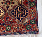 8x3 Handmade Afghan Yousafi Rose Gold Runner Rug | Wool Hallway Rug | Boho Tribal Carpet Oriental Long Runner | Rustic Home Decor 7.7x2.8 ft