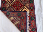8x3 Handmade Afghan Yousafi Rose Gold Runner Rug | Wool Hallway Rug | Boho Tribal Carpet Oriental Long Runner | Rustic Home Decor 7.7x2.8 ft