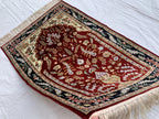 Handmade Silk Prayer Mat – 3.9 x 2.5 ft | Islamic Rug | Muslim Prayer Rug | Soft & Luxurious Sajjadah | Turkish Style Janamaz | Islamic Gift