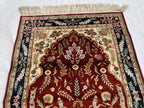 Handmade Silk Prayer Mat – 3.9 x 2.5 ft | Islamic Rug | Muslim Prayer Rug | Soft & Luxurious Sajjadah | Turkish Style Janamaz | Islamic Gift