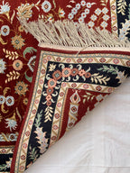 Handmade Silk Prayer Mat – 3.9 x 2.5 ft | Islamic Rug | Muslim Prayer Rug | Soft & Luxurious Sajjadah | Turkish Style Janamaz | Islamic Gift