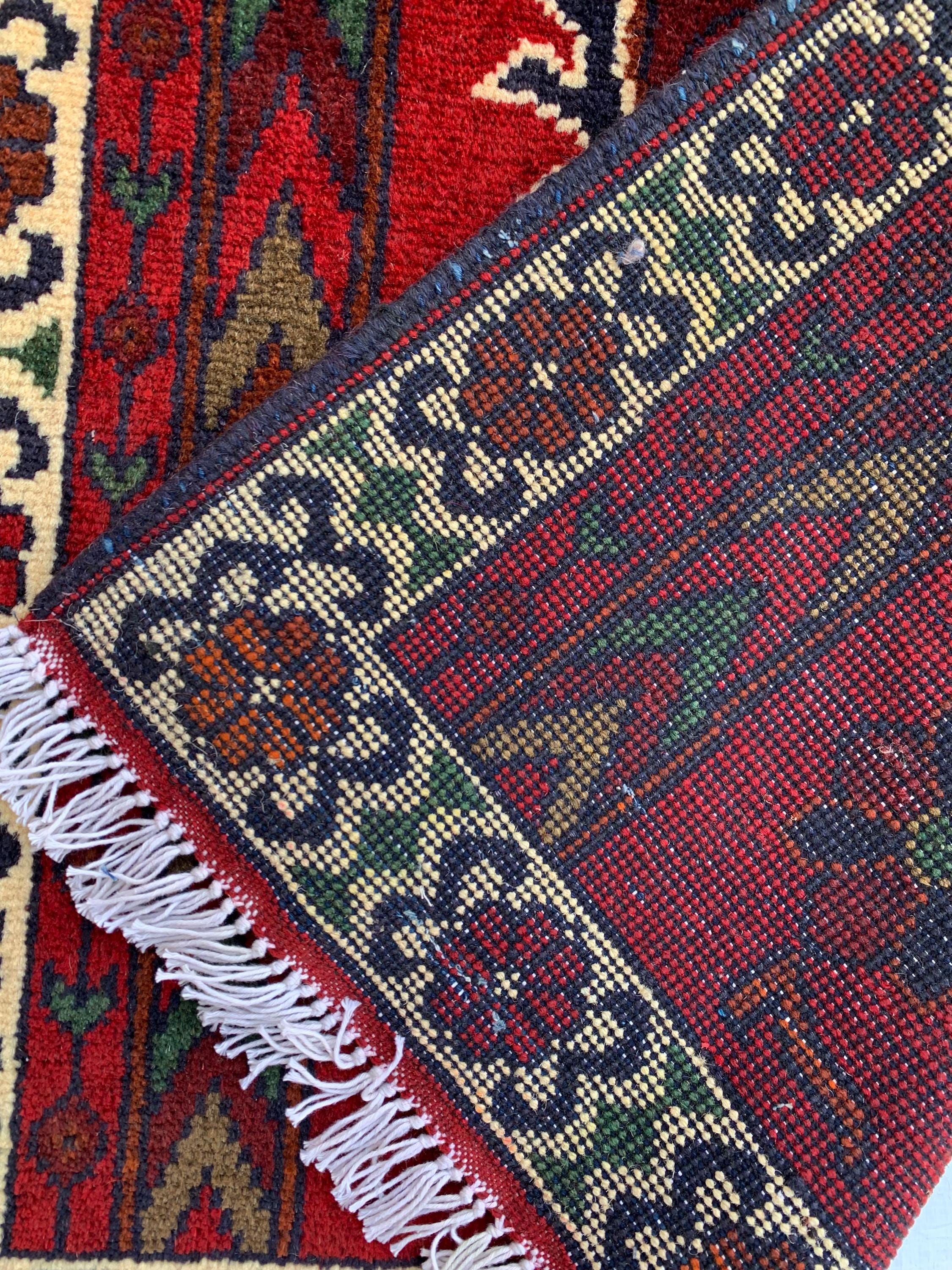 4x2 Handmade Prayer Mat | Islamic Rug | Muslim Prayer Rug | Soft & Luxurious Sajjadah | Turkish Style Janamaz | Islamic Gift 4.1x2.4 ft