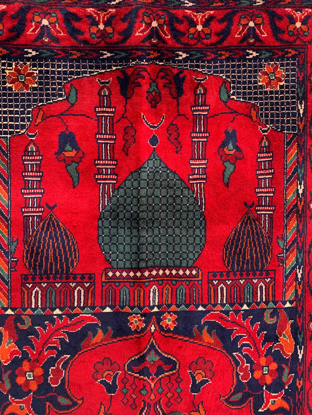 Handmade Beljik Prayer Mat 4.3 x 2.8 ft | Islamic Rug | Muslim Prayer Rug | Soft & Luxurious Sajjadah | Turkish Style Janamaz | Islamic Gift