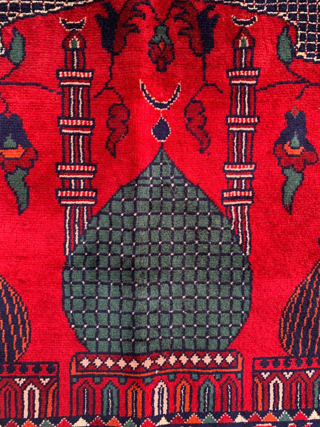 Handmade Beljik Prayer Mat 4.3 x 2.8 ft | Islamic Rug | Muslim Prayer Rug | Soft & Luxurious Sajjadah | Turkish Style Janamaz | Islamic Gift