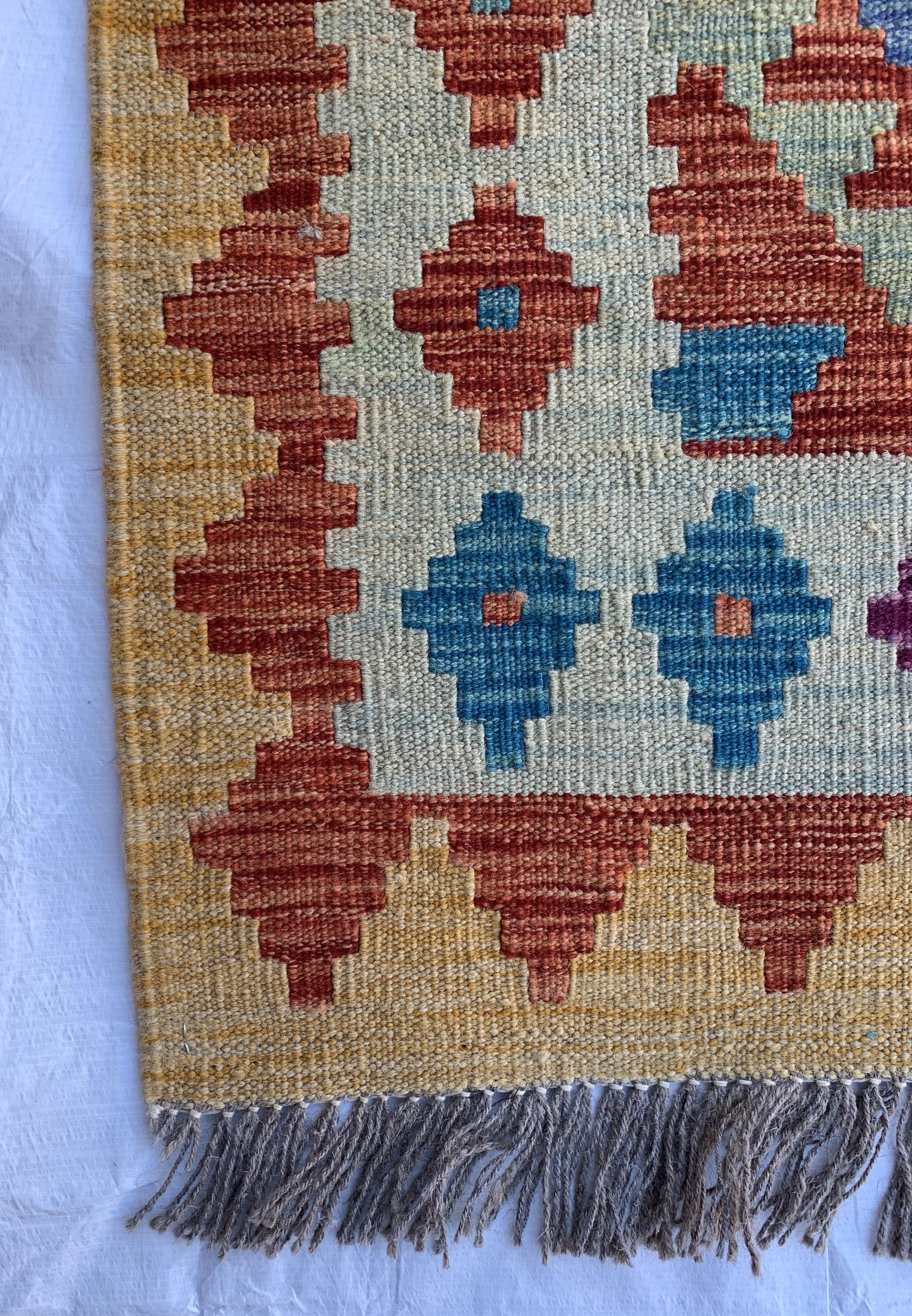 10x3 Handmade Afghan Chobi Kilim Multicolor Runner | Wool Tribal Hallway Rug | Oriental Runner | Boho Home Decor Carpet 9.6x2.10 ft