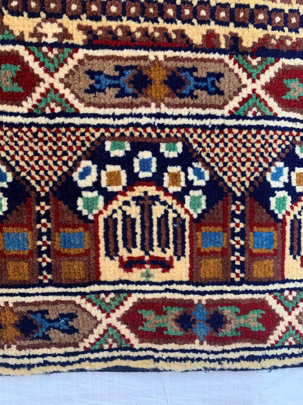 3x13 Handmade Afghan Gandum Naksha Runner Tribal Wool Rug, Traditional Geometric Hallway Carpet, Nomadic Bohemian Long Rug 13x2.8 ft