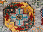 6x8 Hand-Knotted Chobi Rug – Beige & Multicolor Wool Carpet, Traditional Floral Design, Rug for living room, Bedroom Modern Rug 7.10x5.7 ft