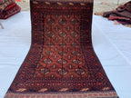 Vintage Mawrai Gul Rug 3.2x5.4 ft – Timeless Handwoven Tribal Design, Traditional Persian-Inspired Pattern, Authentic Wool Carpet for Boho