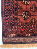 Vintage Mawrai Gul Rug 3.2x5.4 ft – Timeless Handwoven Tribal Design, Traditional Persian-Inspired Pattern, Authentic Wool Carpet for Boho