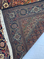 3x5 Tabriz Rug Hand-Knotted Wool Persian Afghan Carpet, Vibrant Multicolor Rug, Rug For Living Room, Bedroom Rug, Small Size Rug 4.11x3.4 ft