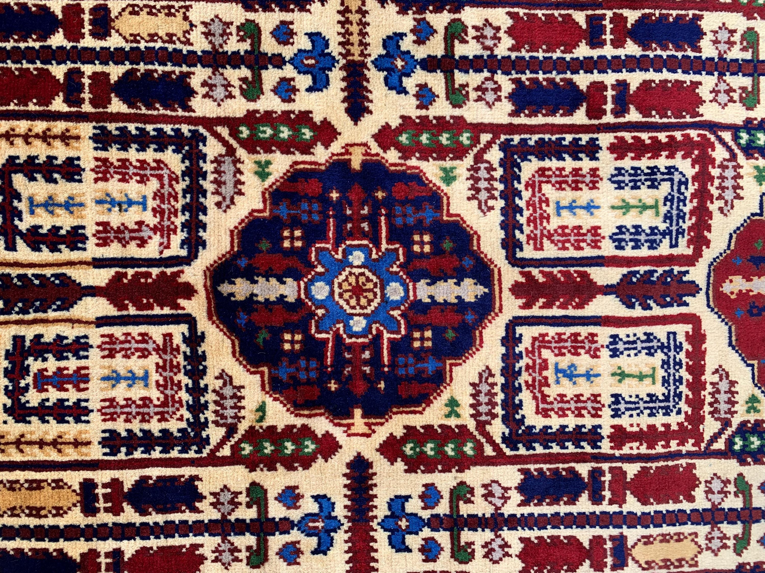 8x11 Authentic Gandum Naksha Afghan Rug, Handwoven, Traditional, Persian, Wool Carpet, Boho Home Decor, Large Area Rug 11.4x8.2 ft