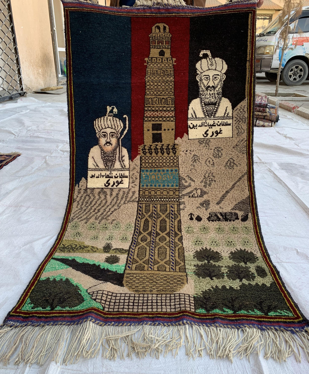 3x5 Afghan War Vintage Rug, Vintage Home Decor, Afghan Wool Geometric Rug, Wall Hanging Decorative Rug, Collectible piece 4.9 x 2.6 ft