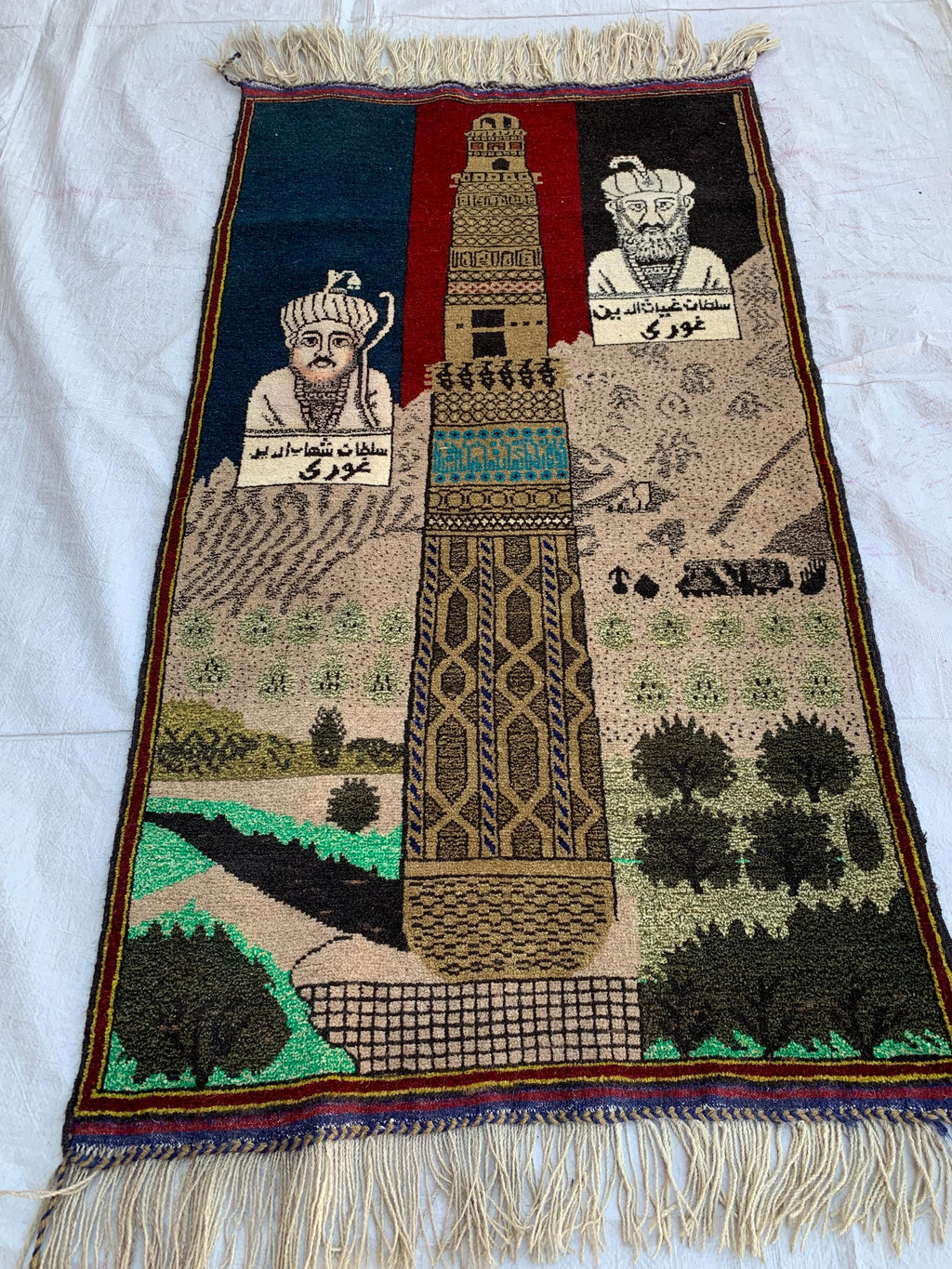 3x5 Afghan War Vintage Rug, Vintage Home Decor, Afghan Wool Geometric Rug, Wall Hanging Decorative Rug, Collectible piece 4.9 x 2.6 ft