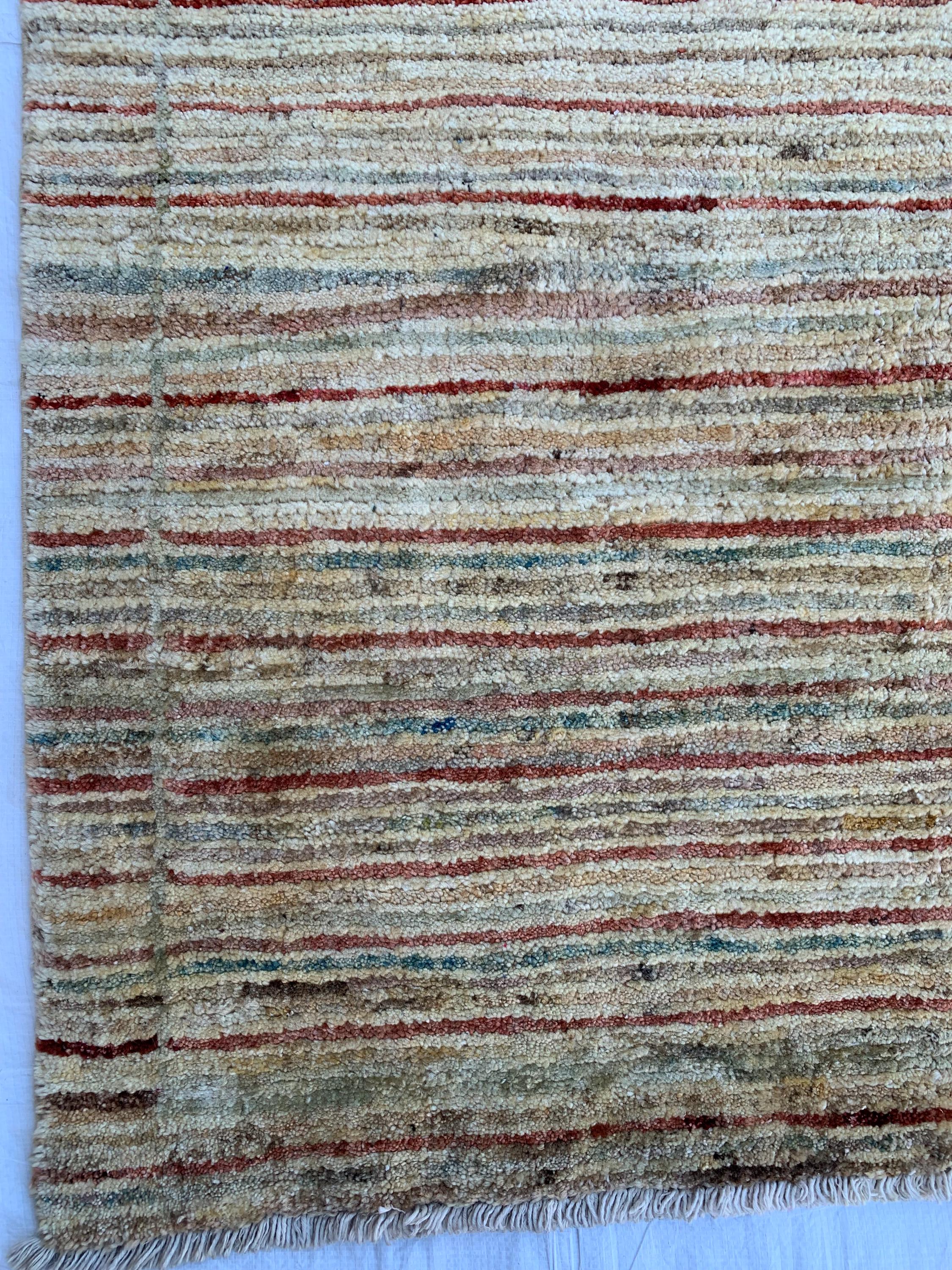 3x6 Vintage Gabba Rug – Handmade Afghan Wool Carpet, Tribal Boho Area Rug, Rustic Decor, Perfect For Farmhouse 6x3.4 ft