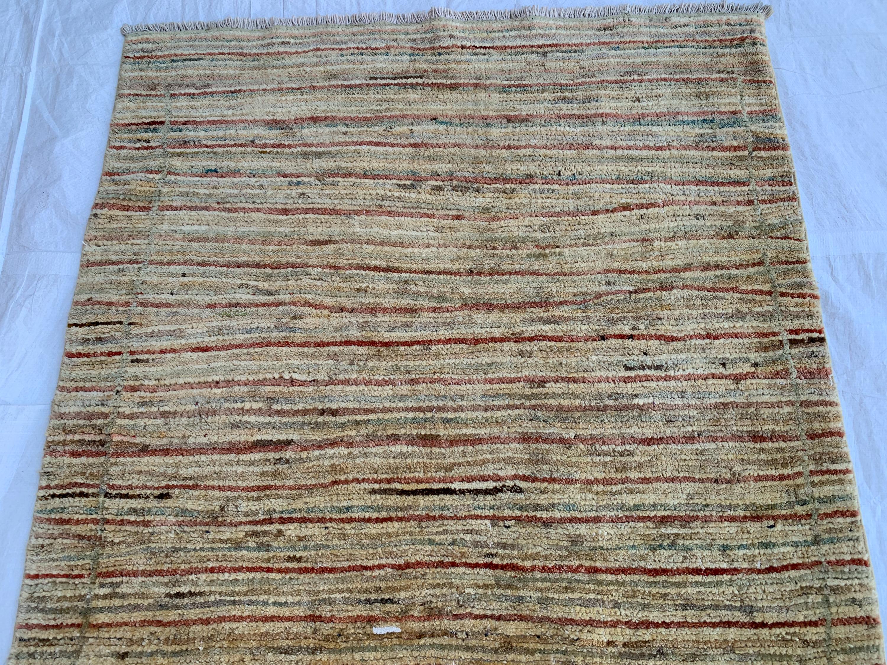 3x6 Vintage Gabba Rug – Handmade Afghan Wool Carpet, Tribal Boho Area Rug, Rustic Decor, Perfect For Farmhouse 6x3.4 ft