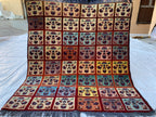 3x5 Handmade Afghan Wool Rug–Geometric Tribal Carpet, Boho Home Decor, Colorful Oriental Area Rug, Bedroom Rug, Office Rug 5.2x3.1 ft