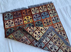 3x5 Handmade Afghan Wool Rug–Geometric Tribal Carpet, Boho Home Decor, Colorful Oriental Area Rug, Bedroom Rug, Office Rug 5.2x3.1 ft