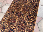 4×6 Bronze Beljik Naksha Handwoven Rug–Traditional Wool Carpet, Oriental Tribal Area Rug, Afghan Decorative Rug, Rug For bedroom 6.2×4.1 ft