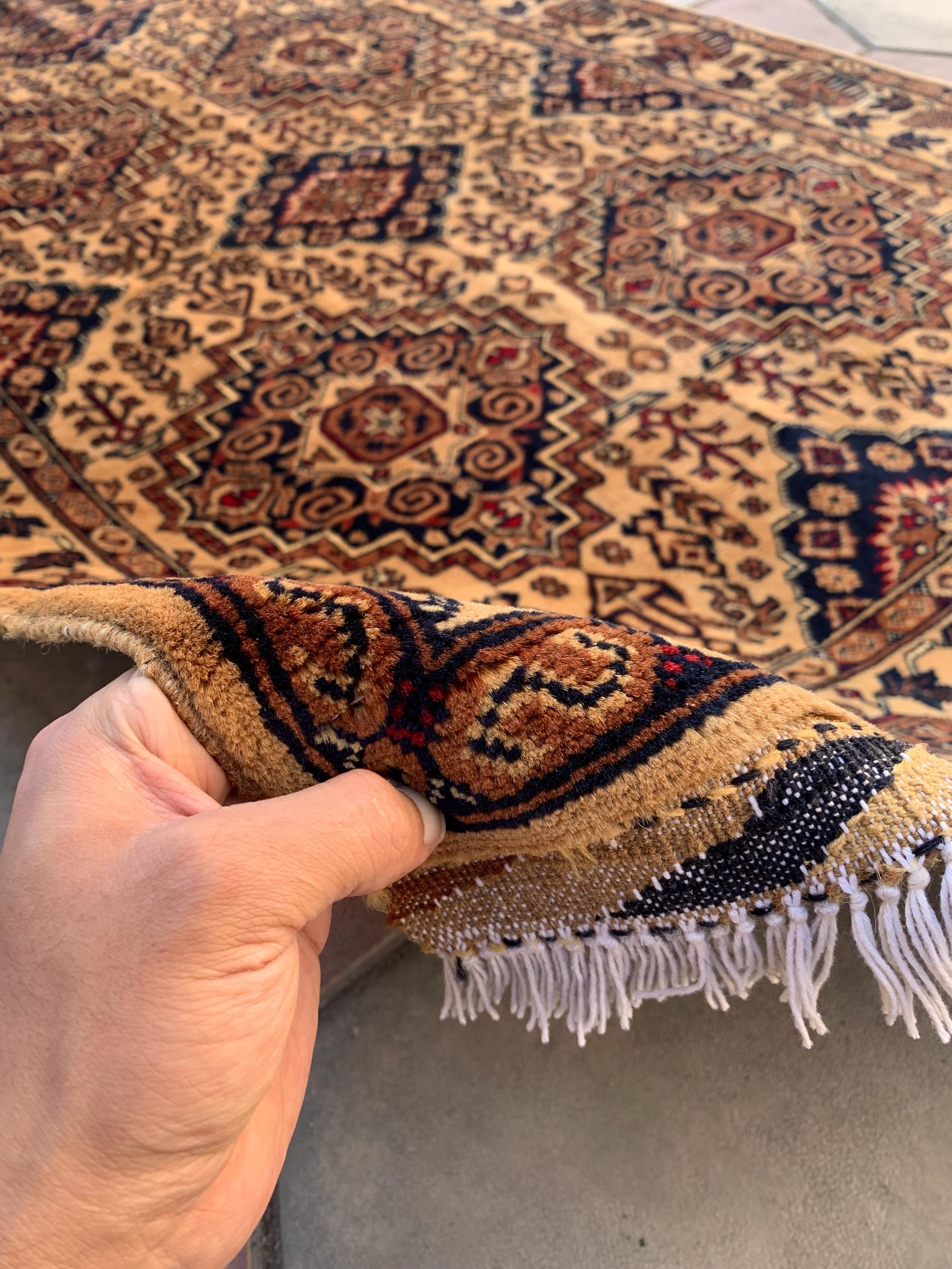 4×6 Bronze Beljik Naksha Handwoven Rug–Traditional Wool Carpet, Oriental Tribal Area Rug, Afghan Decorative Rug, Rug For bedroom 6.2×4.1 ft